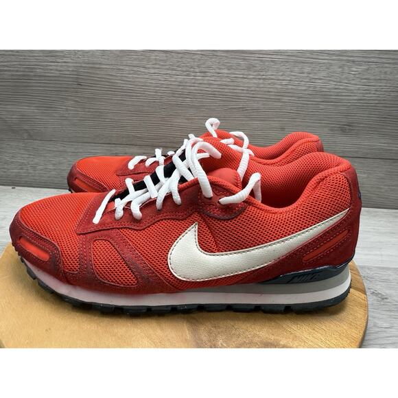 Nike Air Waffle Trainer Red Suede Leather Casual Sneaker Men’s Size 9 - Picture 2 of 11